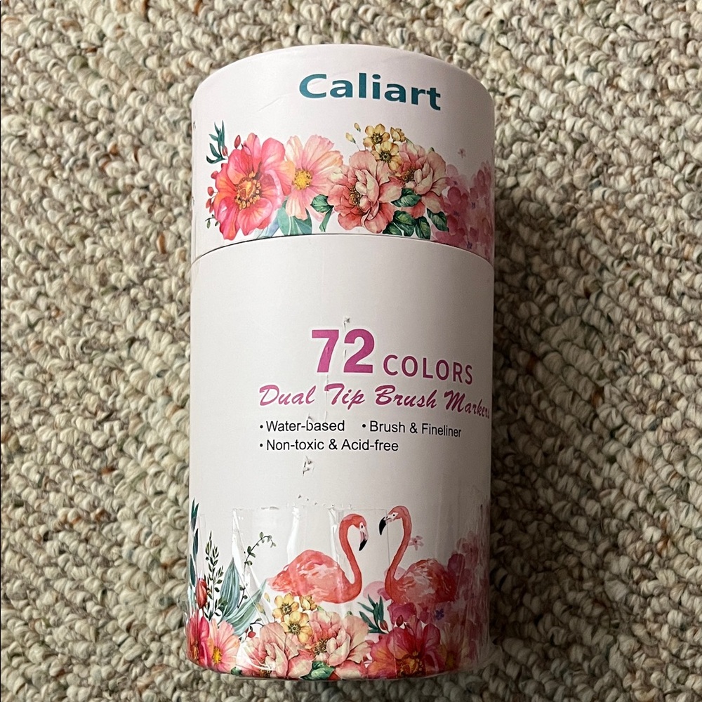 Caliart Floral Dual Tip Brush Markers - Multicolor